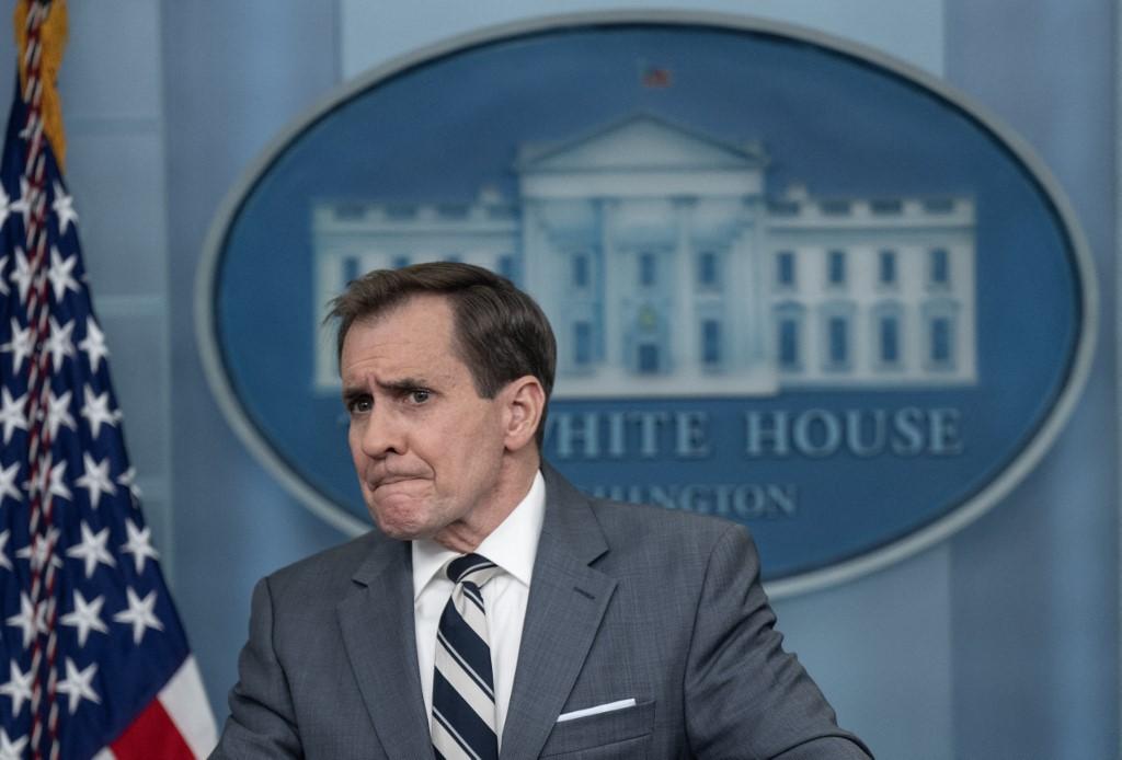 O porta-voz do Conselho de Seguran&ccedil;a Nacional, John Kirby, falou com a imprensa