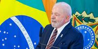 O presidente da República, Luiz Inácio Lula da Silva, em cerimônia no Palácio do Planalto