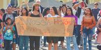 Indígenas protestam em Porto Alegre 