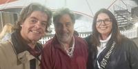 Ricardo Giusti e Cristine Machado com Marcos Frota no Mirage Circus
