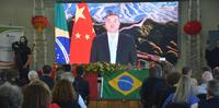 O embaixador da China no Brasil, Zhu Qingqiao, participou do seminário em um vídeo gravado e destacou a base sólida entre os dois países para a cooperação bilateral