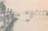 Enchente de 1926 em Porto Alegre, próximo à praça Garibaldi