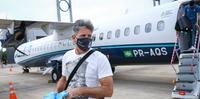 Delegação do Grêmio não teve autorização para pousar em Porto Alegre, devido ao fechamento da pista, e teve que retornar para Curitiba