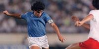 Maradona foi duas vezes campeão da Itália com o Napoli