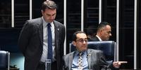 Senador Flávio Bolsonaro acionará o Conselho de Ética contra o senador Jorge Kajuru por ter divulgado áudio com o presidente Jair Bolsonaro