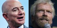 Bilionários Bezos e Branson, prontos para ir ao espaço