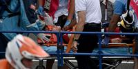 O ciclista estadunidense de BMX Connor Fields deixou o local da prova de maca com hemorragia cerebral em Tóquio