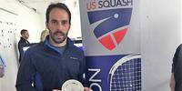 O empresário Eduardo Fernandez pratica o Squash há 25 anos e foi duas vezes campeão sul-americano de Squash