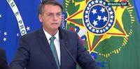 Presidente da República, Jair Bolsonaro, em lançamento de programa no Palácio do Planalto