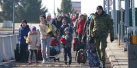 Refugiados da Ucrânia chegam na Polônia