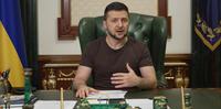 Volodymyr Zelensky se manifestou nesta quarta-feira