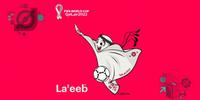 Com o nome de La'eeb, o mascote, que já faz sucesso na internet, é inspirado nas vestimentas típicas do país-sede