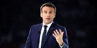 Presidente da França, Emmanuel Macron cita medidas econômicas contra a Rússia 