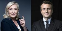 Macron, no poder desde 2017, tinha entre 27,6% e 29,7% dos votos, seguido de Le Pen, com 23,5% a 24,7%