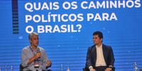 Além de Moro, Luiz Felipe d'Avila, pré-candidato ao Planalto pelo Novo, também esteve presente