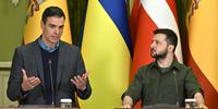 Pedro Sánchez se reuniu com Volodimir Zelensky em Kiev