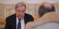 Antonio Guterres foi até Moscou para se reunir com o chefe da diplomacia russa, Serguei Lavrov 