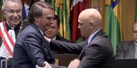 Presidente Jair Bolsonaro e o ministro Alexandre de Moraes