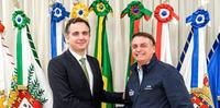 Rodrigo Pacheco e Jair Bolsonaro