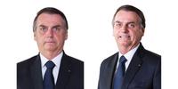 Nova imagem (à direita) solicitada por Jair Bolsonaro para aparecer nas urnas eletrônicas