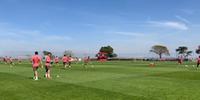 Inter fecha treino e após atividade técnica no CT do Parque Gigante 