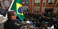 Presidente Jair Bolsonaro em Londres, onde participou do funeral da rainha e foi recebido por Brasil