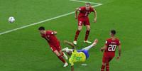 Richarlison marcou um golaço de voleio contra a Sérvia na Copa do Mundo