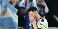 Messi comemoração classificação para a final da Copa do Mundo: 