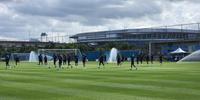 Grêmio faz treino de finalização no CT Luiz Carvalho 